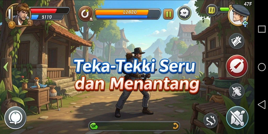 Tampilan gameplay Puzzle yang menarik dan menantang.