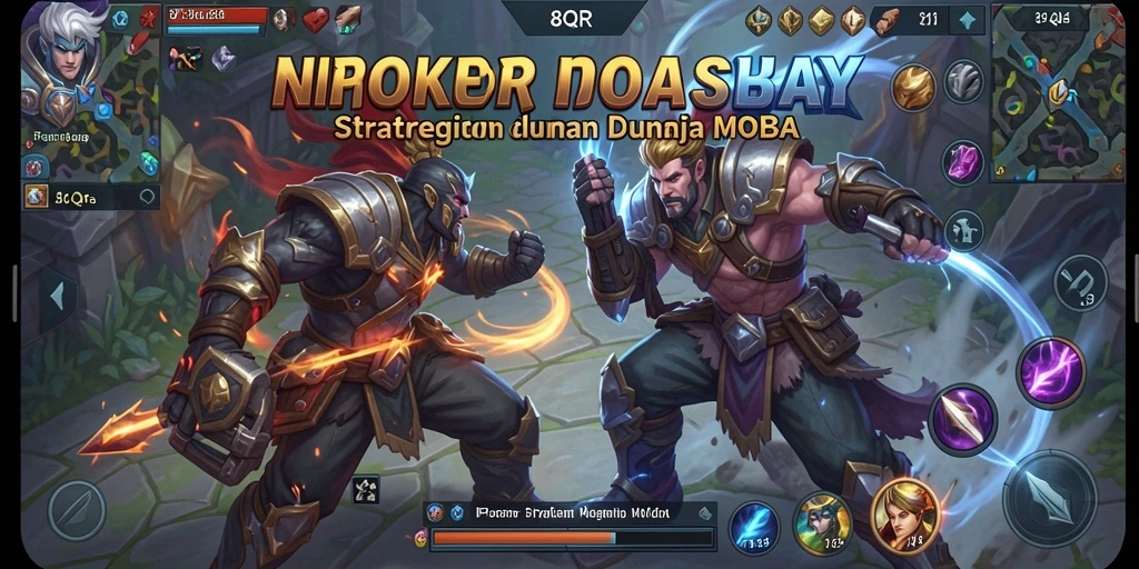 Screenshot gameplay 8QR menampilkan aksi pertempuran tim yang dinamis dan seru.