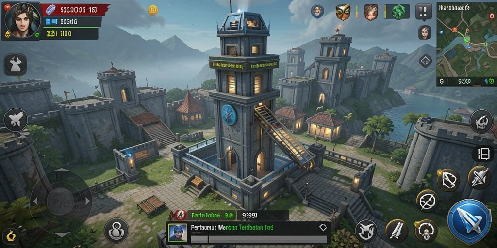 Tampilan gameplay seru dari game Tower Defense 9399.