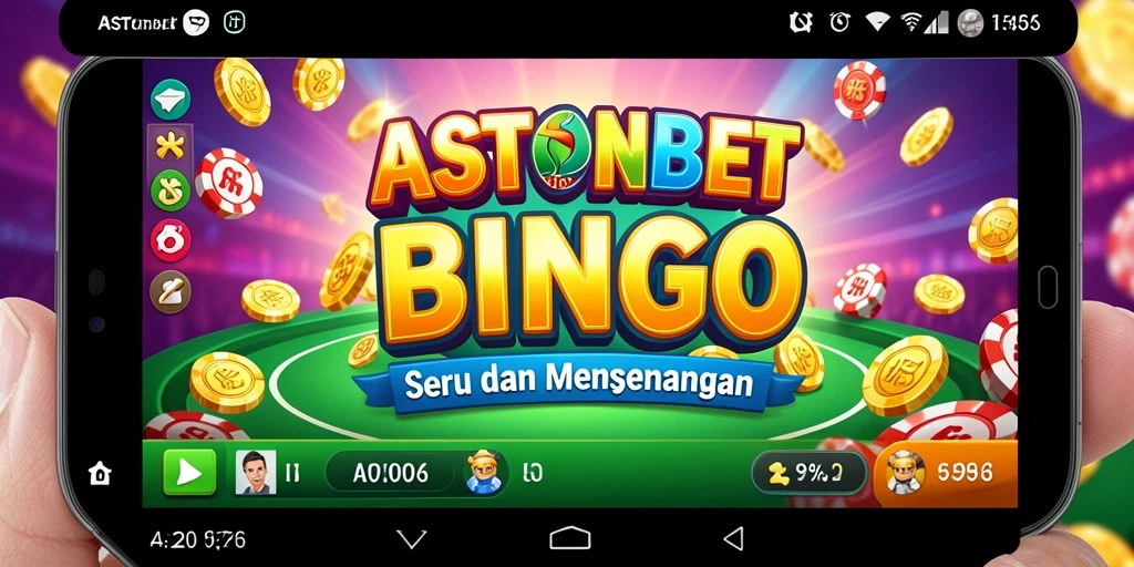 Tampilan gameplay menarik dari aplikasi Bingo ASTONBET.