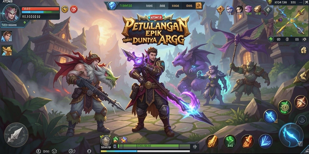 Screenshot gameplay ATOM138 menunjukkan aksi seru dalam dunia ARPG.