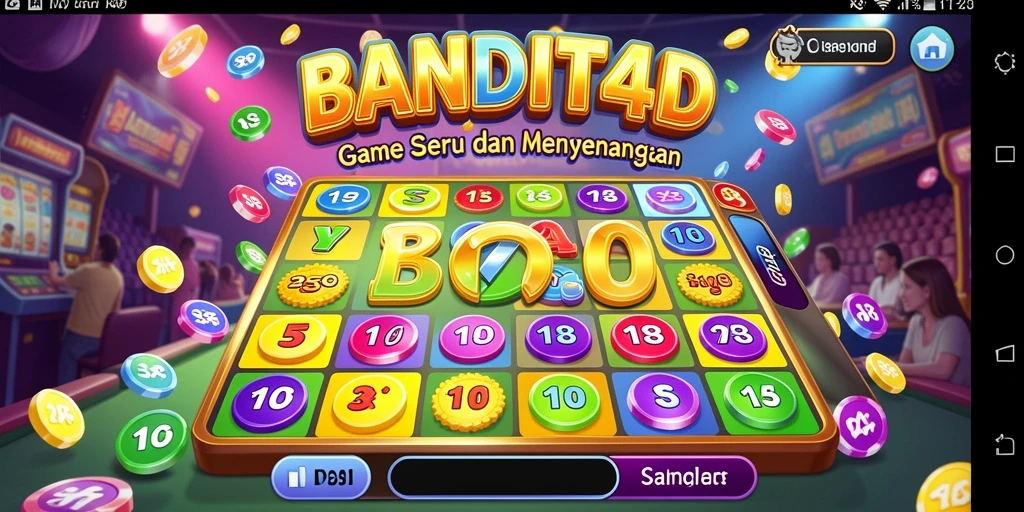 Screenshot utama BANDIT4D menampilkan gameplay Bingo yang seru dan interaktif.