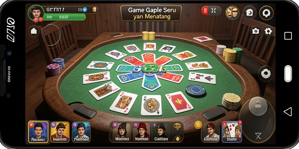 Gameplay seru dan interaktif dalam game Gaple.