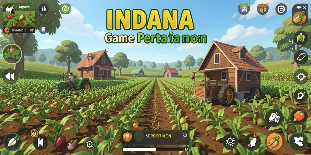 Tampilan gameplay pertanian yang seru dan interaktif.
