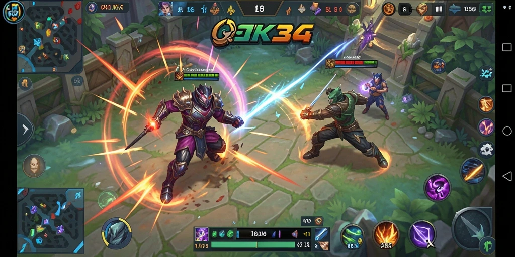 Gameplay seru OKJKT dengan karakter dan strategi menarik.