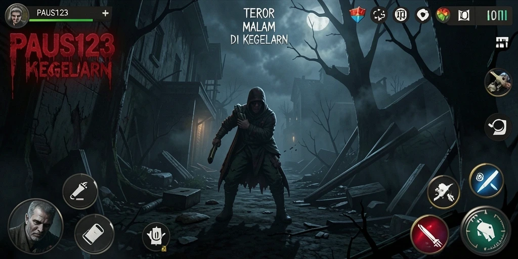 Tampilan gameplay menegangkan dari PAUS123 yang penuh ketegangan.