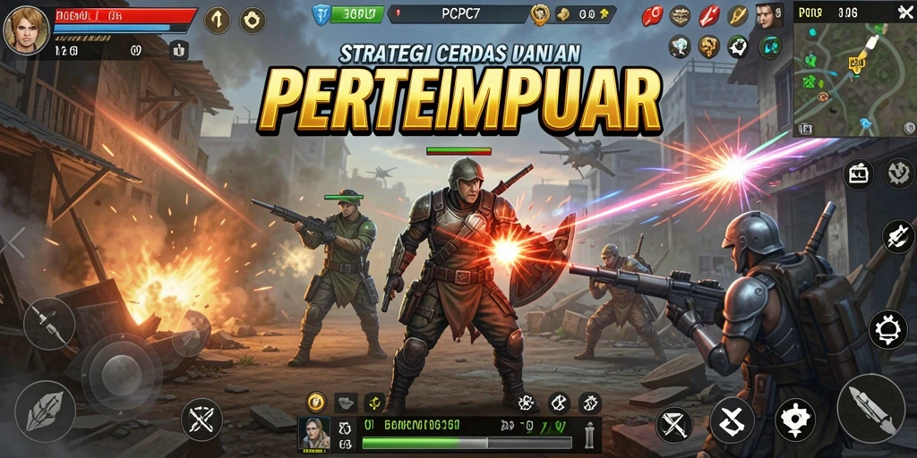 Tangkapan layar gameplay menarik dari PCPC7 yang menunjukkan strategi dalam pertempuran.