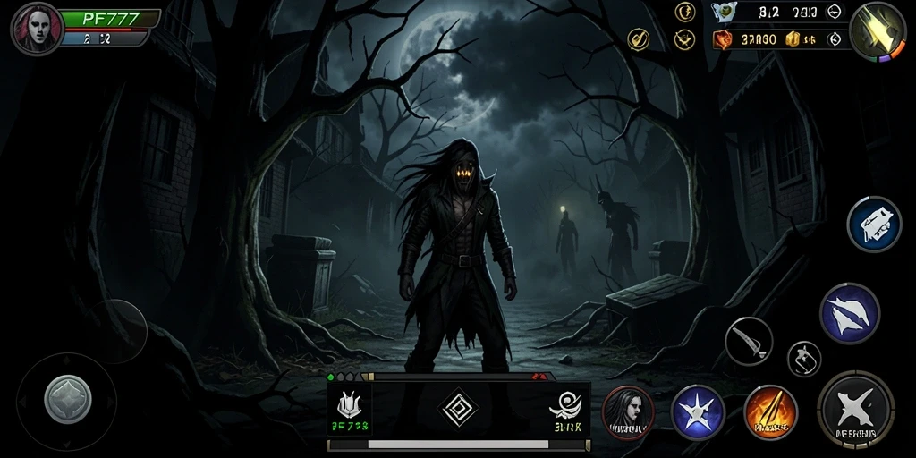 Tampilan menegangkan dari gameplay PF777 yang menyeramkan.