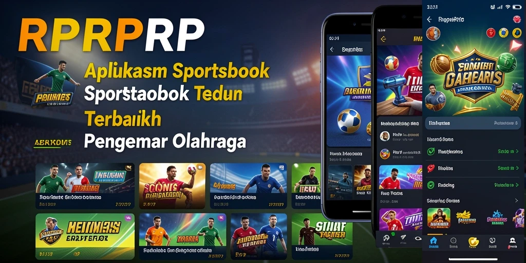 Screenshot utama RPRPRP menampilkan tampilan aplikasi Sportsbook yang menarik.