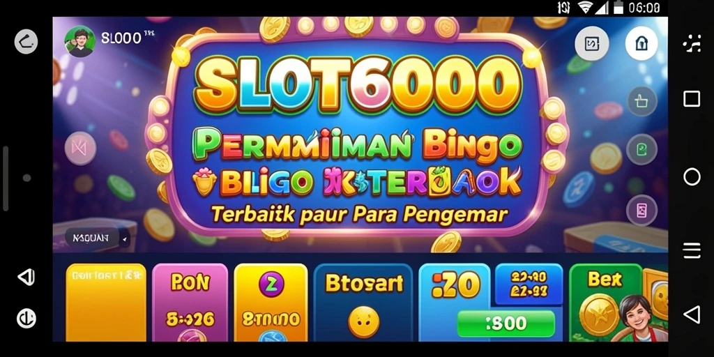 Tampilan gameplay SLOT6000 yang seru dan menantang dalam permainan Bingo.