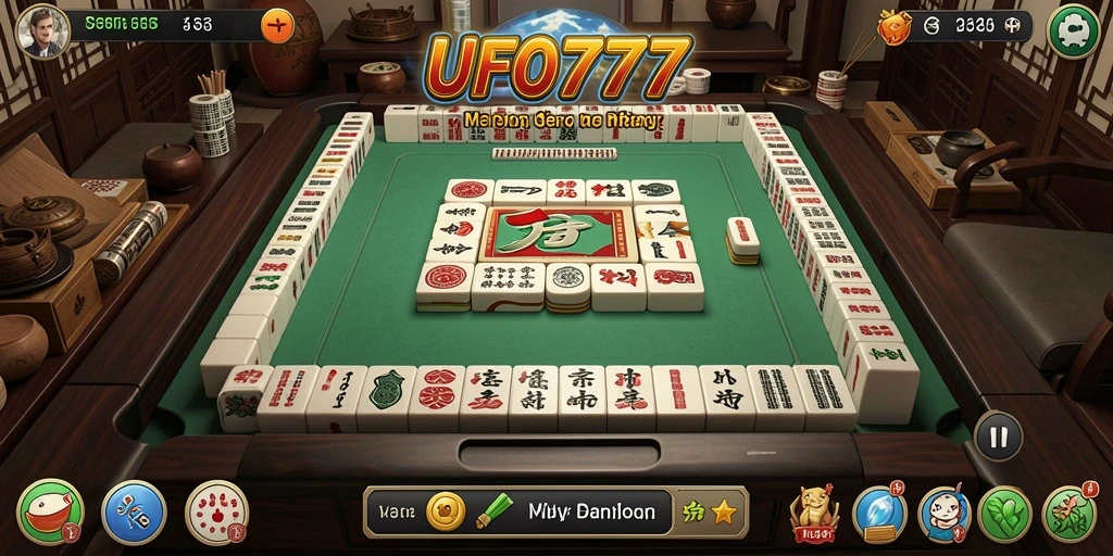 Tampilan gameplay menarik dari UFO777 yang penuh tantangan Mahjong.