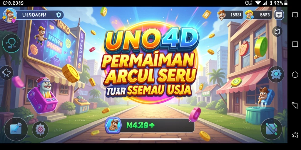 Tampilan gameplay seru dari UNO4D yang memikat dan penuh aksi.